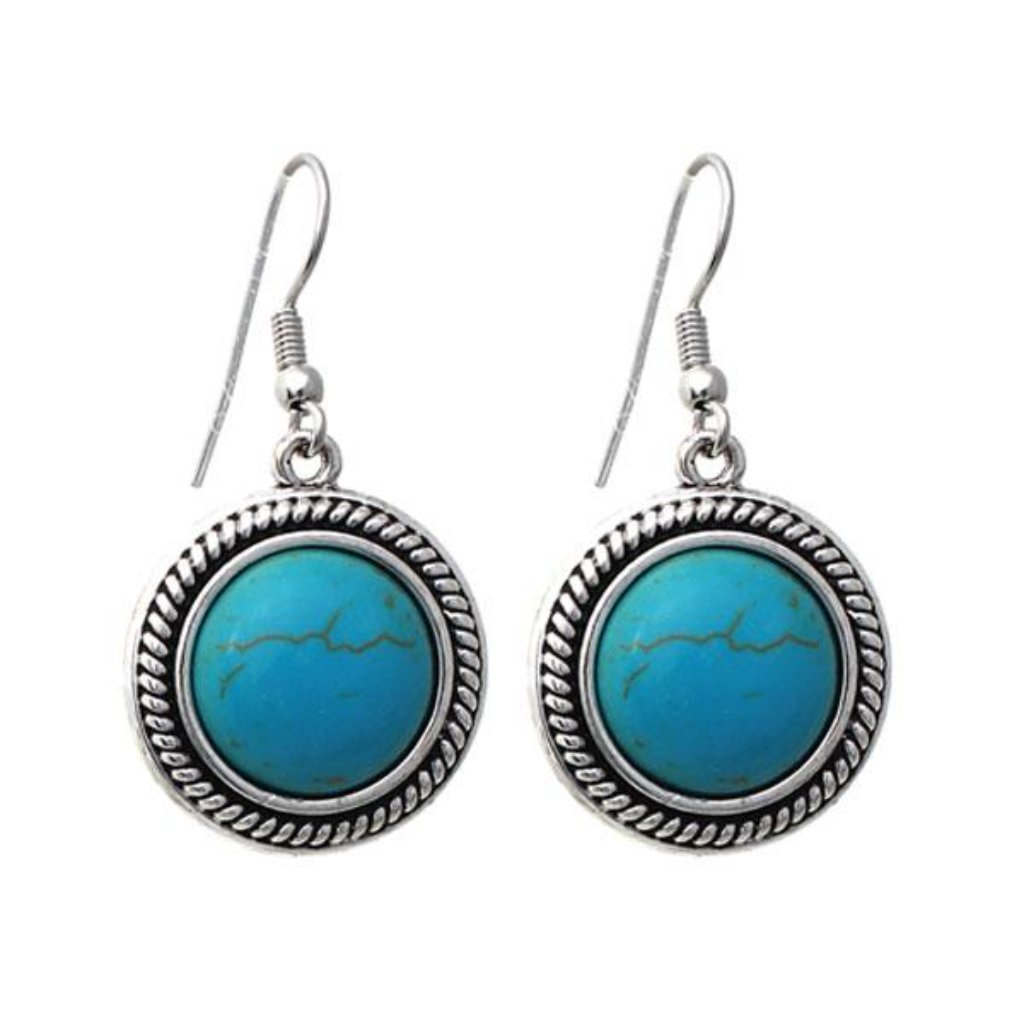 New! Cute Turquoise Dangle Earrings